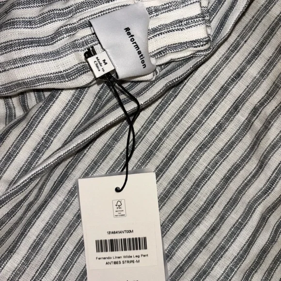 Reformation Fernando Linen Wide Leg Pant - Picture 4 of 4